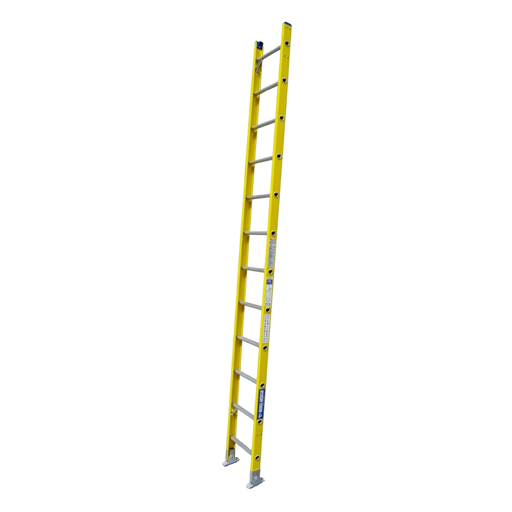 ESCALERA DE ARRIMO 12 PASOS FIBRA DE VIDRIO