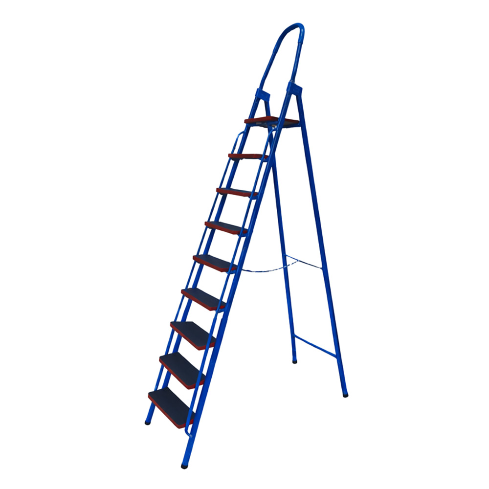 ESCALERA METÁLICA 9 PASOS (FIERRO AZUL)