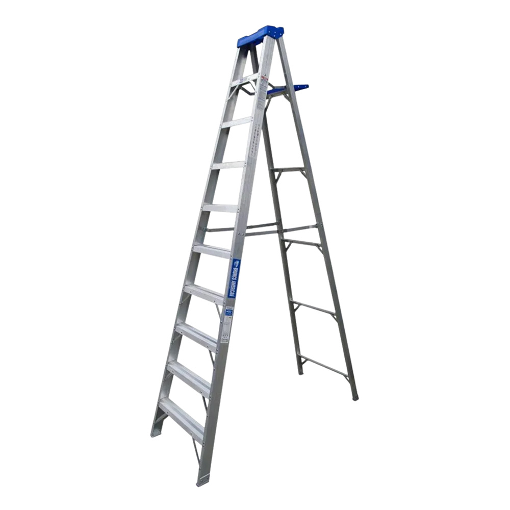 ESCALERA TIJERA SIMPLE ACCESO 10 PASOS ALUMINIO